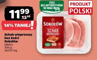 Netto Schab wieprzowy bez kości Sokołów plastry oferta