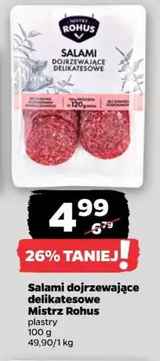 Netto Salami dojrzewające delikatesowe Mistrz Rohus plastry oferta