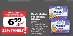 Netto Masło ekstra bez laktozy Miletto oferta