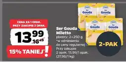 Netto Ser Gouda Miletto plastry oferta