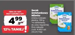 Netto Serek śmietankowy Miletto (różne rodzaje) plastry oferta