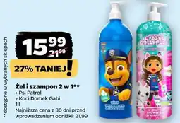 Netto Żel i szampon 2 w 1 Psi Patrol / Koci Domek Gabi oferta