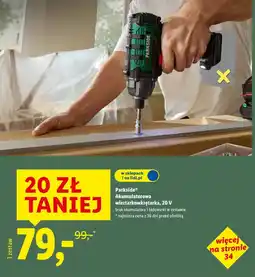 Lidl Parkside Akumulatorowa wiertarkowkrętarka, 20 V oferta