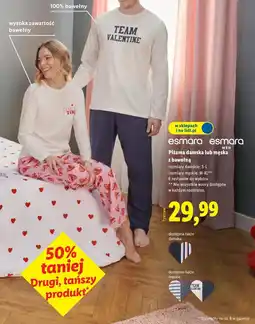 Lidl Esmara Piżama damska lub męska z bawełną oferta