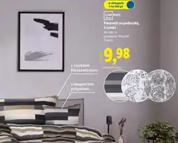 Lidl LIVARNO home Poszewki na poduszkę, 2 sztuki (40 x 40 cm, 4 wzory) oferta