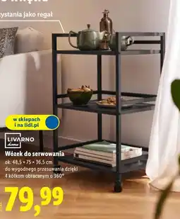 Lidl Wózek do serwowania LIVARNO home, ok. 48,5 x 75 x 36,5 cm oferta