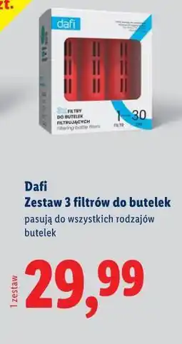 Lidl Dafi Zestaw 3 filtrów do butelek oferta