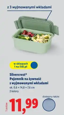 Lidl Silvercrest Pojemnik na żywność z wyjmowanymi wkładami oferta