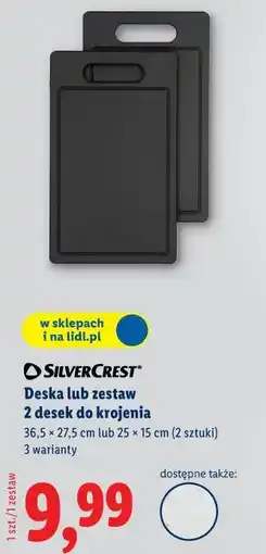 Lidl SilverCrest Deska lub zestaw 2 desek do krojenia oferta