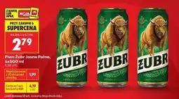 Biedronka Piwo Żubr Jasne Pełne 6x500 ml oferta