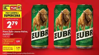 Piwo Żubr Jasne Pełne 6x500 ml