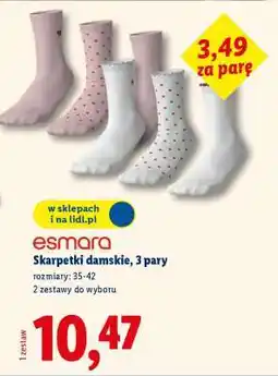 Lidl Skarpetki damskie, 3 pary oferta