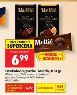 Biedronka Czekolada gorzka Meltié, 100 g oferta