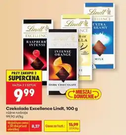 Biedronka Czekolada Excellence Lindt , 100 g oferta
