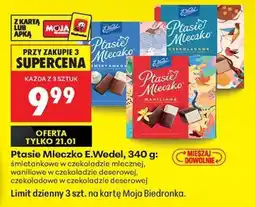 Biedronka PTASIE MLECZKO E.WEDEL, 340 G oferta