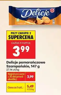 Biedronka Delicje pomarańczowe Szampańskie, 147 g oferta