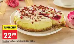 Biedronka Sernik z maliną i płatkami róży, 450 g oferta
