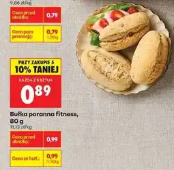 Biedronka bułka poranna fitness , 80 g oferta