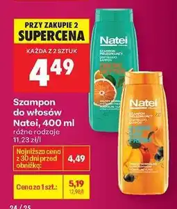Biedronka Szampon do włosów Natei, 400 ml oferta