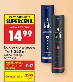 Biedronka Lakier do włosów Taft, 250 ml oferta