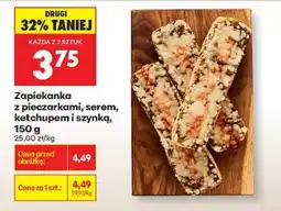 Biedronka Zapiekanka z pieczarkami , serem ketchupem i szynką , 150 g oferta