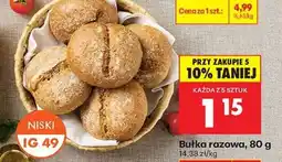 Biedronka Bułka razowa 80 g oferta