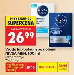 Biedronka Woda lub balsam po goleniu NIVEA MEN , 100 ml oferta