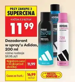 Biedronka Dezodorant w spray’u Adidas, 200 ml oferta