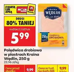 Biedronka Polędwica drobiowa w plastrach Kraina Wędlin, 250 g oferta