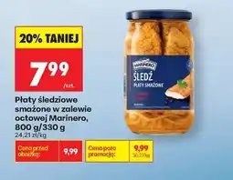 Biedronka Płaty śledziowe smażone w zalewie octowej Marinero, 800 g/330 g oferta
