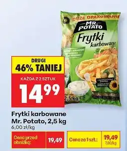 Biedronka Frytki karbowane Mr. Potato 2,5 kg oferta