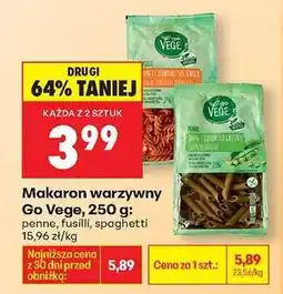 Biedronka Makaron warzywny Go Vege, 250 g oferta