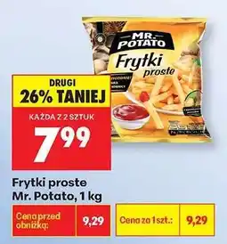 Biedronka Frytki proste Mr. Potato 1 kg oferta