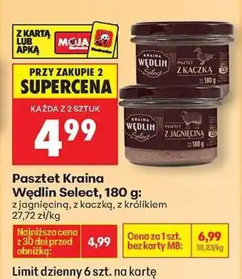 Biedronka Pasztet Kraina Wędlin Select, 180 g oferta