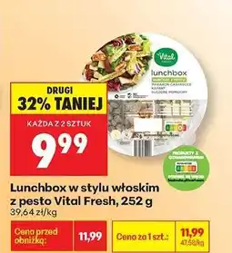 Biedronka Lunchbox w stylu włoskim z pesto Vital Fresh, 252 g oferta