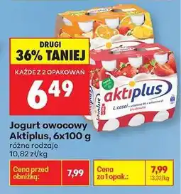 Biedronka Jogurt owocowy Aktiplus, 6x100 g oferta