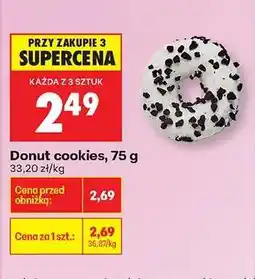 Biedronka Donut cookies , 75 g oferta