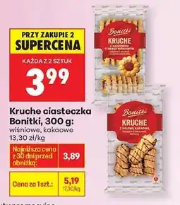 Biedronka Kruche ciasteczka Bonitki 300 g oferta