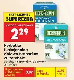 Biedronka Herbatka funkcjonalna ziołowa Herbarium, 20 torebek oferta