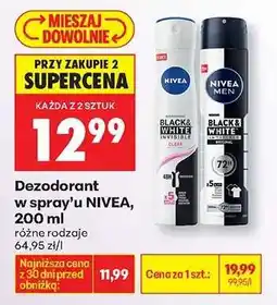 Biedronka Dezodorant w spray'u NIVEA , 200 ml oferta