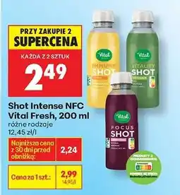 Biedronka Shot Intense NFC Vital Fresh, 200 ml oferta