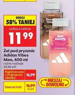 Biedronka Żel pod prysznic Adidas Vibes Men, 400 ml oferta
