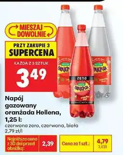 Biedronka Napój gazowany oranżada Hellena, 1,25 l oferta