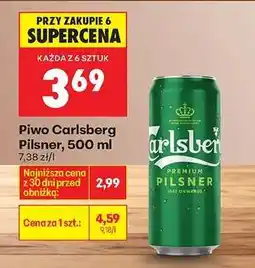 Biedronka Piwo Carlsberg Pilsner, 500 ml oferta