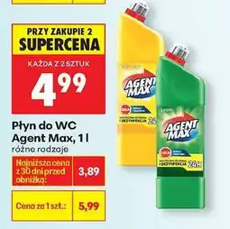 Biedronka Płyn do WC Agent Max, 1l oferta