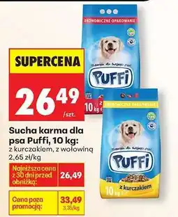 Biedronka Sucha karma dla psa Puffi, 10 kg oferta