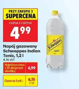 Biedronka Napój gazowany Schweppes Indian Tonic, 1,2 l oferta