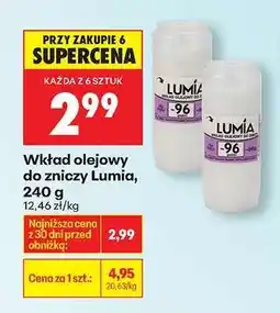 Biedronka Wkład olejowy do zniczy Lumia 240 g oferta