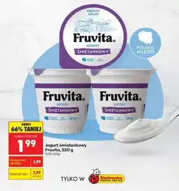Biedronka Jogurt śmietankowy Fruvita, 220 g oferta
