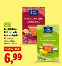 Lidl Lord Nelson BIO Herbaty Ajurwedyjskie oferta